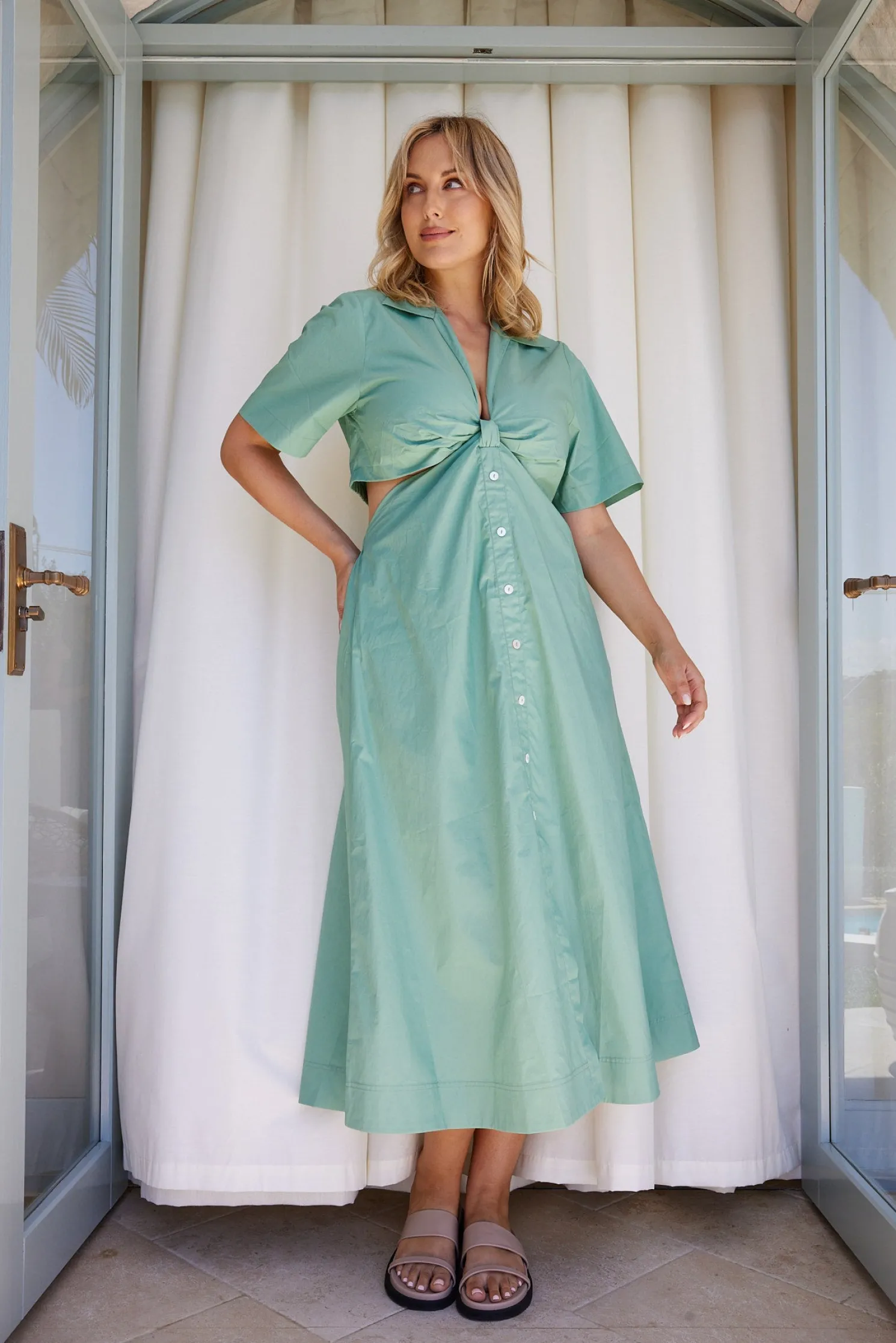Rashka Dress - Sage