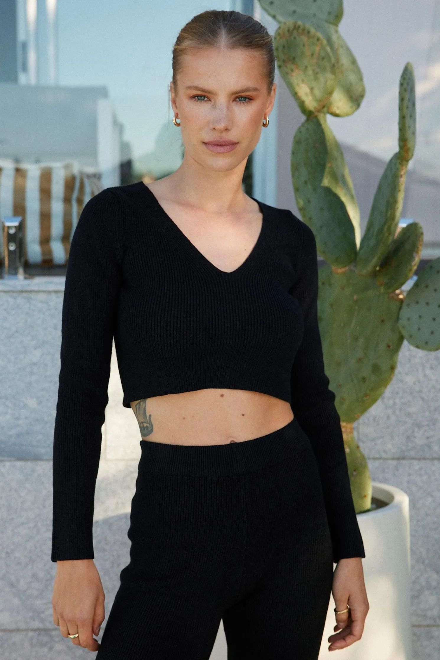 Reanne Knit Top - Black