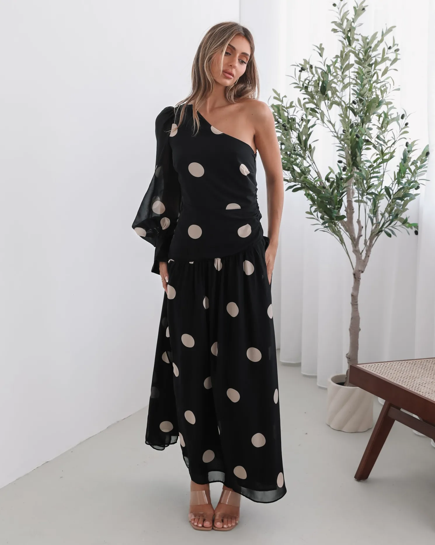 Serenella Dress - Black Spot