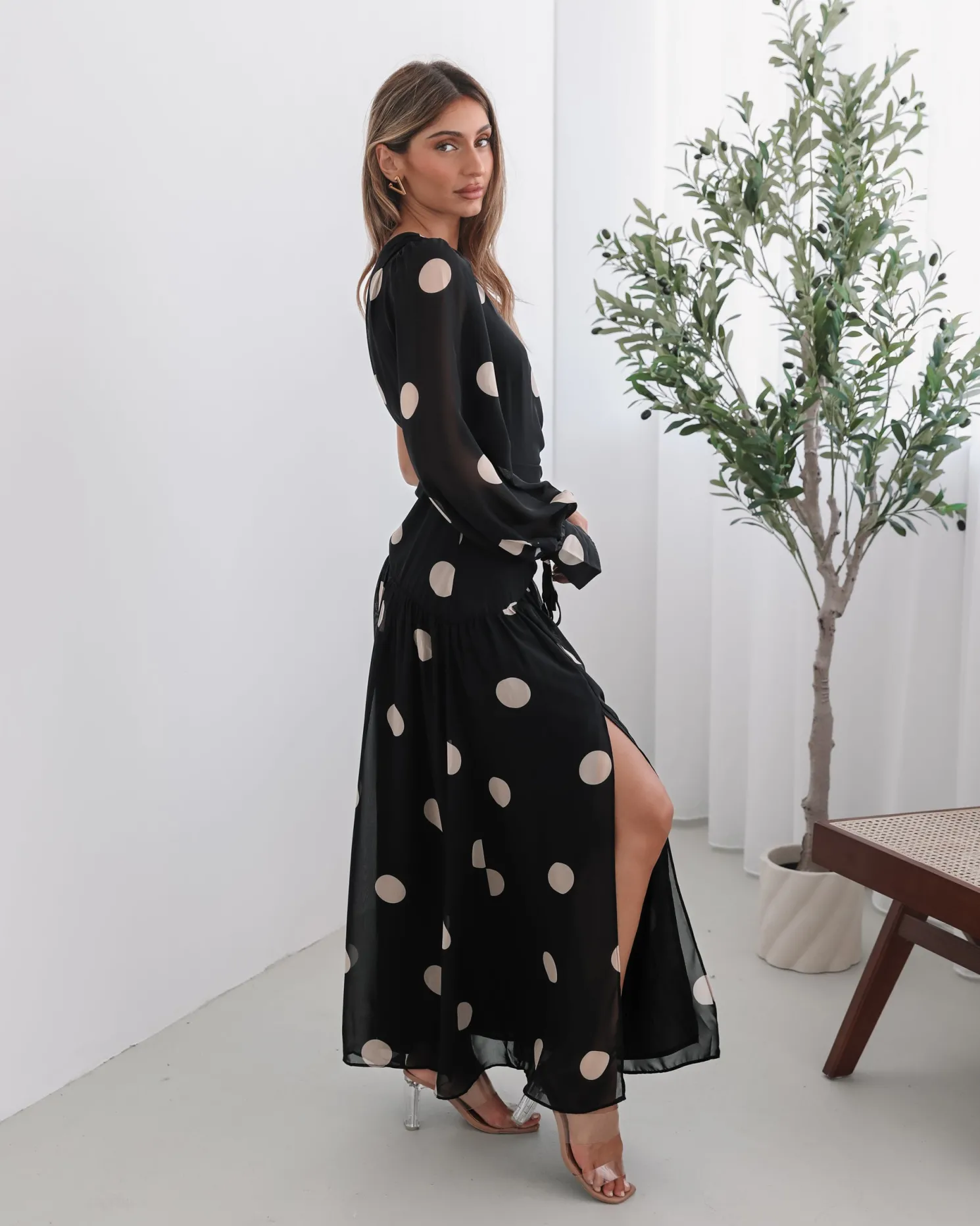 Serenella Dress - Black Spot