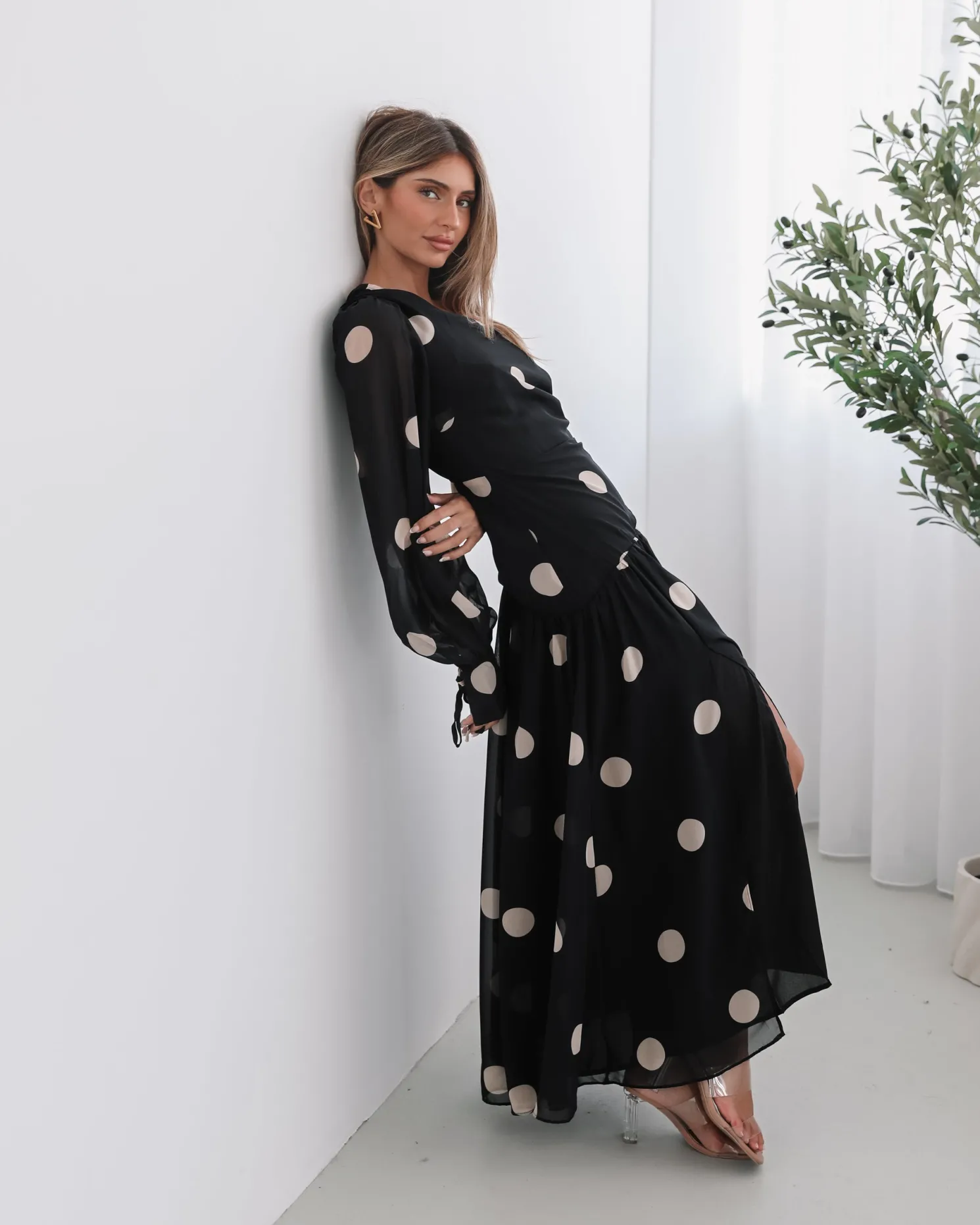Serenella Dress - Black Spot