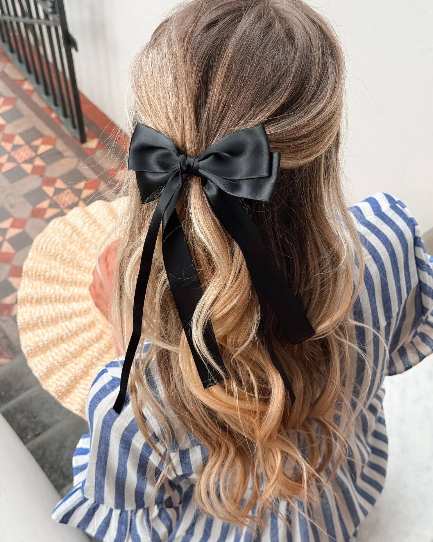 Sheia Hair Bow - Black