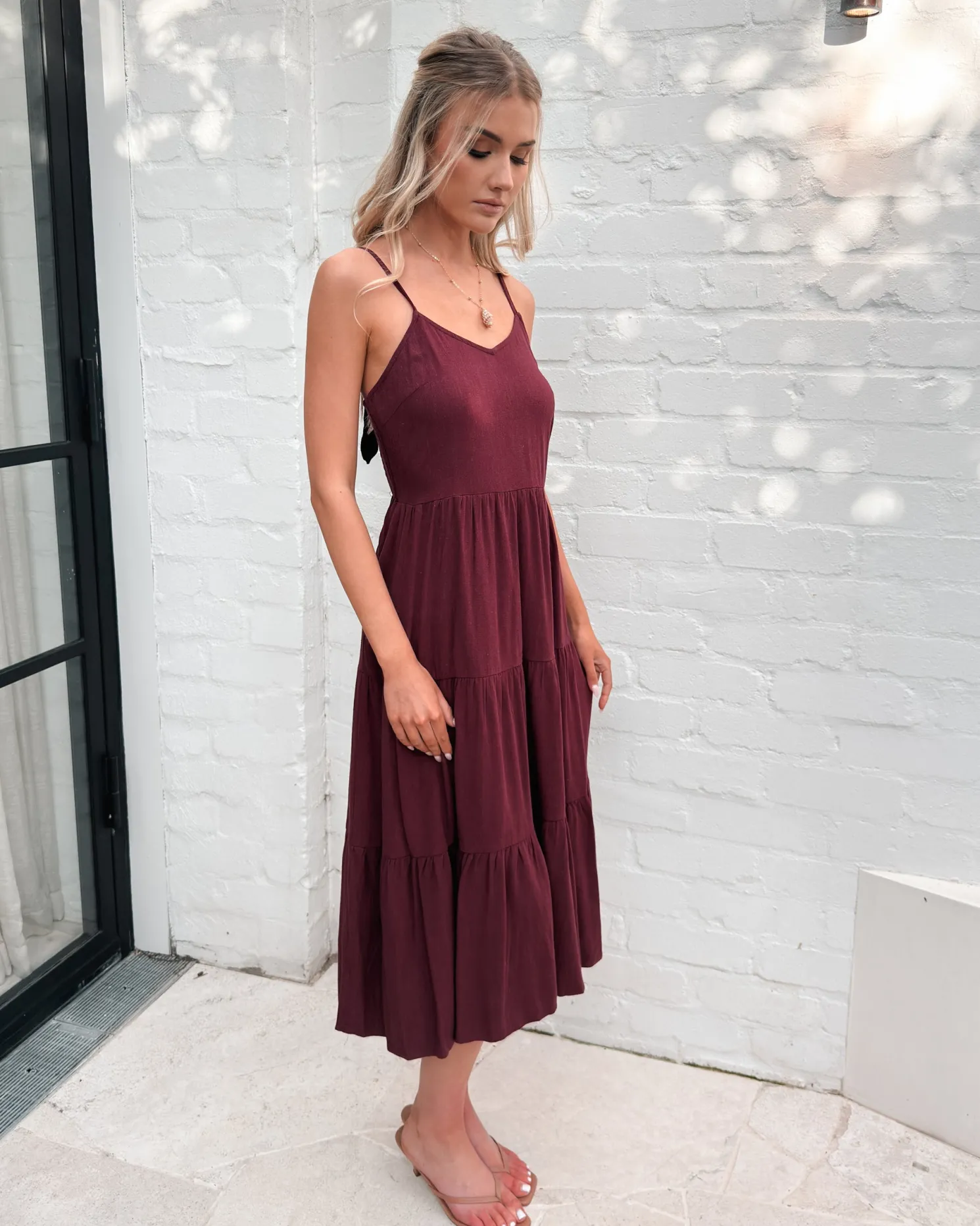 Sonya Dress - Bordeaux
