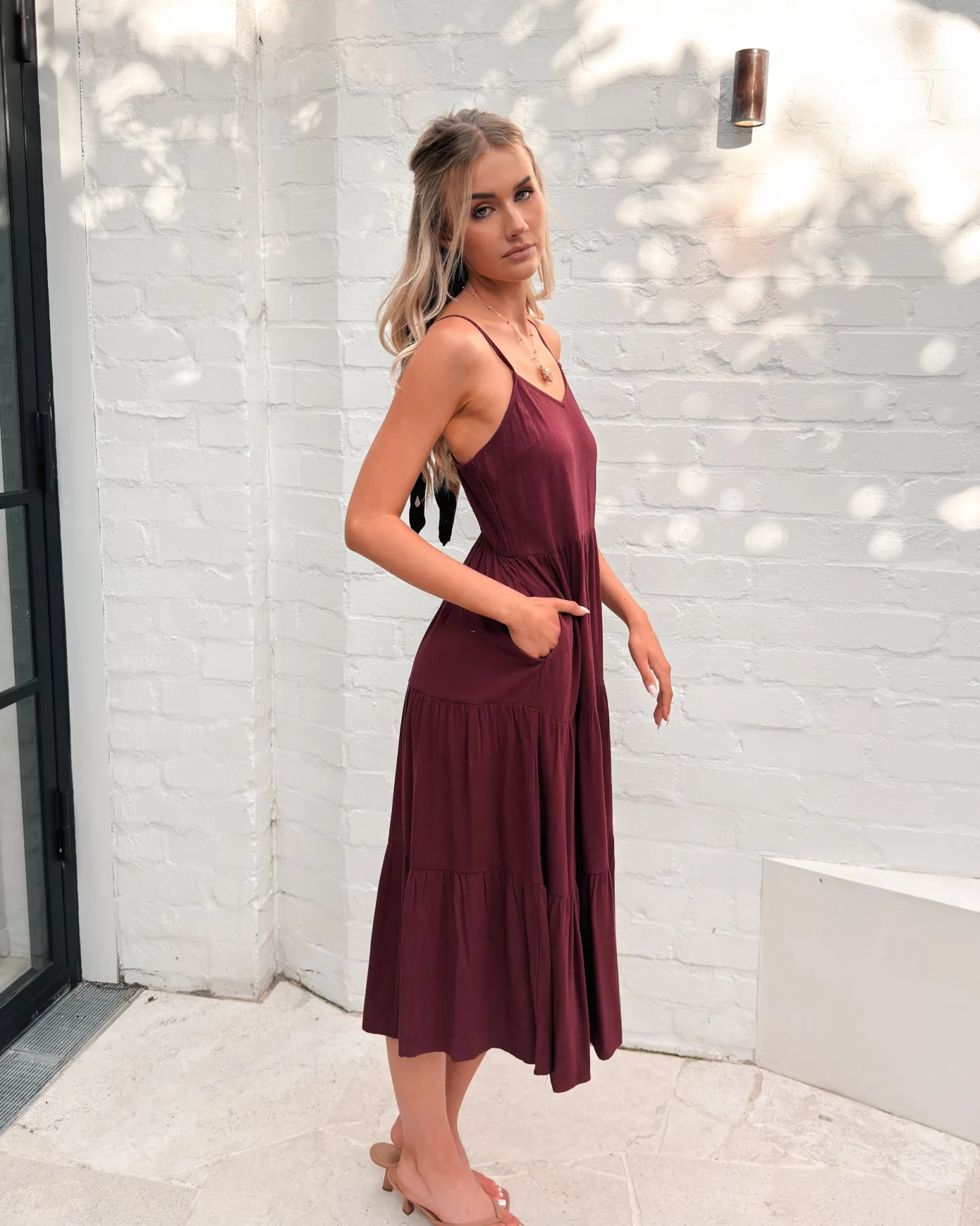 Sonya Dress - Bordeaux