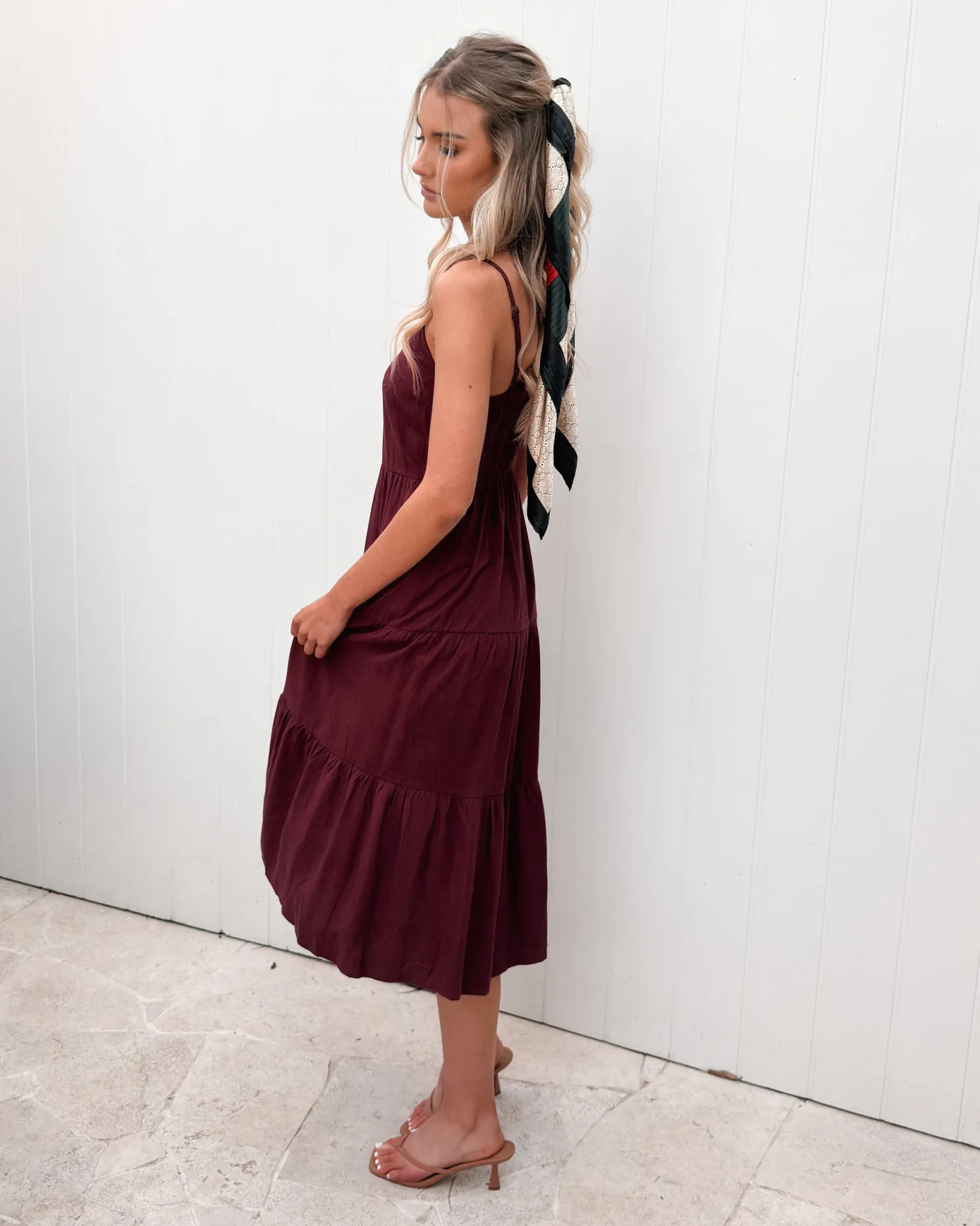 Sonya Dress - Bordeaux