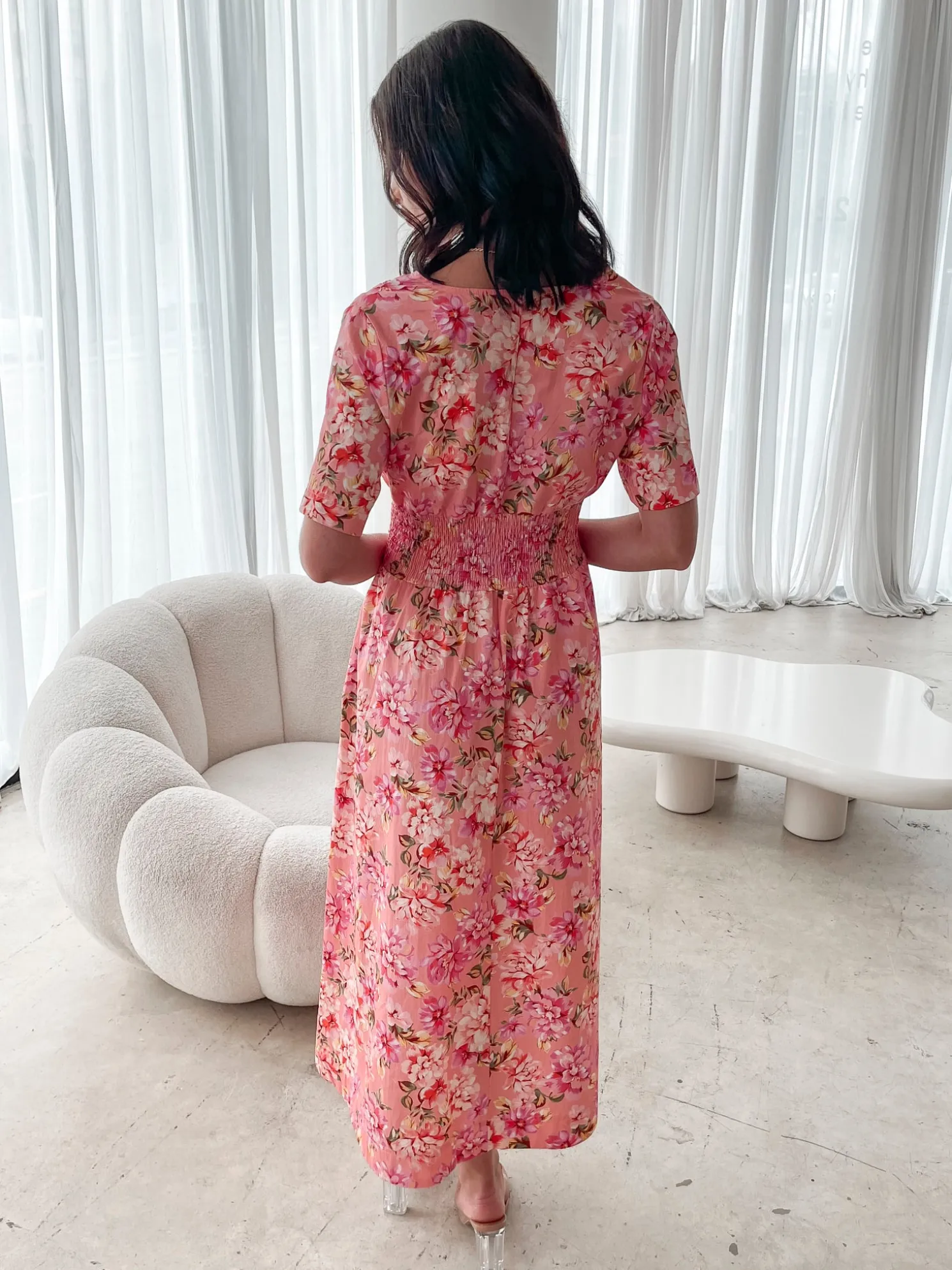 Tivona Dress - Peach Blossom
