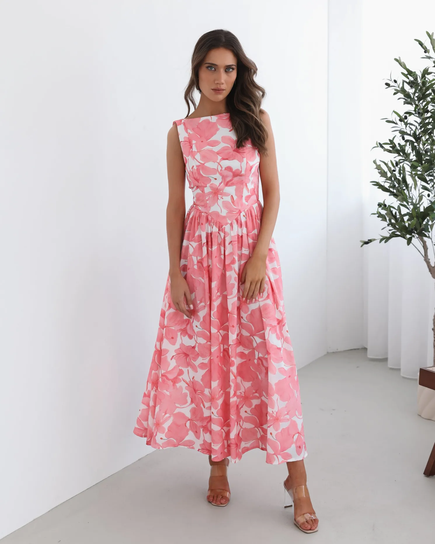 Whitley Dress - Pink Floral
